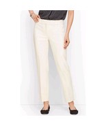 Talbots Pants Womens 10 P Ivory Flat Front Lined Hampshire Ankle Straigh... - $45.77 CAD