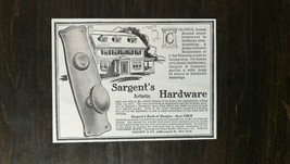 Vintage 1909 Sargent&#39;s Artistic Hardware Colonial Houses Original Ad 721 - £5.22 GBP