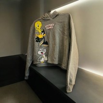 Gray Warner Bros. Looney Tunes Pull Over Hoodies for Juniors Sm  XXL 19 - $3.87
