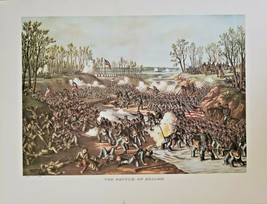 Vintage 1960 &quot;Battle of Shiloh&quot; Kurtz &amp; Allison Civil War Print NOS 83 - $19.99