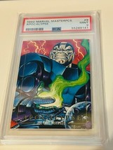 Marvel Masterpieces Comic Card 1992 Sky Box PSA 9 Apocalypse #9 X-Men POP 13 rc - £395.64 GBP