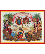 Wall Quality Decor Poster.Bar Room design art.Cuban cigar label.6963 - $16.20+
