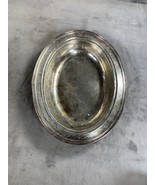 Vintage Silver Plated Oval Serving Or Trinket Bowl 11&quot; Long - $11.98