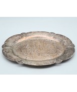 Vintage 12.5&quot;x7.5&quot; Rogers 4467 Oval Silver Plate Serving Tray - £27.17 GBP