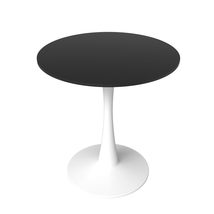 Leisyremod Bristol 24&quot; Round Dining Table White Base with Black top - $2,414.81 MXN+
