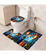 3Pcs/set Tardis 11 Bathroom Toilet Mat Set Anti Slip Bath Mat Decorative - $33.29+