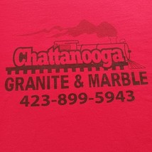 Gildan Dryblend Chattanooga Granite & Marble Men's Red T-Shirt Crewneck Size 2XL image 6