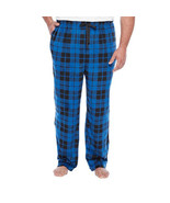 Foundry Men&#39;s Big &amp; Tall Sleep Lounge Pants 3XLT Blue Black Checker Micr... - $33.69 CAD