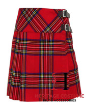 Royal Stewart Tartan Ladies Skirt For Women Knee Length Tartan Pleat Kilt - £30.68 GBP