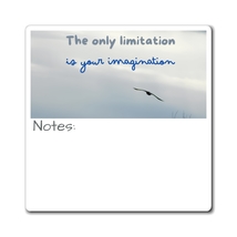 15X15cm Positive thought Fridge magnet with space for own notes  - £6.79 GBP