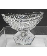 Hand Cut Glass pedestal salt dip - £20.88 GBP