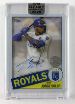2020 Topps Clearly Authentic Jorge Soler Autograph Auto Signed Royals TBA-JSO - £15.57 GBP