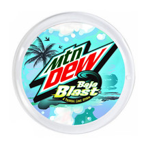 Mountain Mt Mtn Dew Baja Blast Magnet big round 3 inch diameter with border. - £6.13 GBP