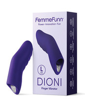 Femme Funn Dioni Wearable Finger Vibe 20 Vibrating Modes Large Dark Purple - £59.78 GBP