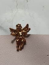 Kirks Folly Angel Tie Tac Pin Lapel Cherub Child Remembrance Signed 1&quot; - £7.42 GBP