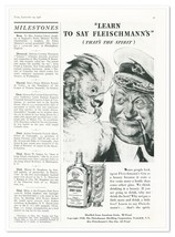 Print Ad Fleischmann&#39;s Gin Sailor &amp; Parrot Vintage 1938 3/4-Page Adverti... - $9.70