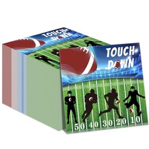 Football Napkins For Football Party Supplies Touchdown Football Game Day Themed  - £14.93 GBP