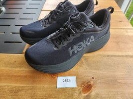 Hoka Men&#39;s Bondi 8 Gray Comfort Lace Up Sneakers Size: 13 D - £58.37 GBP