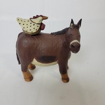 Vintage Williraye Studio Christmas Nativity Donkey w/ Chicken Figurine 4... - £28.81 GBP