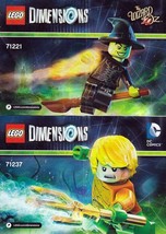 Instruction Books Only For LEGO DIMENSIONS Wicked Witch 71221 Aquaman 71237 - £5.24 GBP