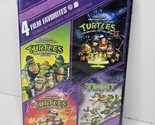 4 Film Favorites: Teenage Mutant Ninja Turtles DVD New Sealed TMNT I II ... - £10.69 GBP