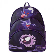 Pokemon Gengar Evolution Line Mini Backpack By Loungefly Purple - £71.96 GBP