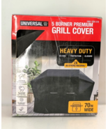 Universal 70&quot; Wide Premium Heavy Duty 5 Burner Grill Cover All Weather B... - $32.59