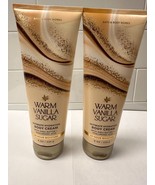 2-BATH &amp; BODY WORKS WARM VANILLA SUGAR BODY CREAMS 8 OZ EACH NEW - $389.00 MXN