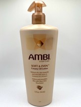 Ambi Soft &amp; Even Creamy Oil Lotion 12 Oz Olive Oil + Shea Butter DISCONTINUED - £19.36 GBP