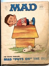 Mad Magazine #138 1970-Peanuts Snoopy parody- low grade - £11.88 GBP