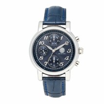 Michael Zweig Mujer Vestido Casual Cuero Moda Reloj de Mujer( Plata / Azul) - $18.79