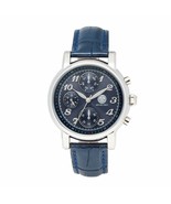 Michael Zweig Mujer Vestido Casual Cuero Moda Reloj de Mujer( Plata / Azul) - $18.79