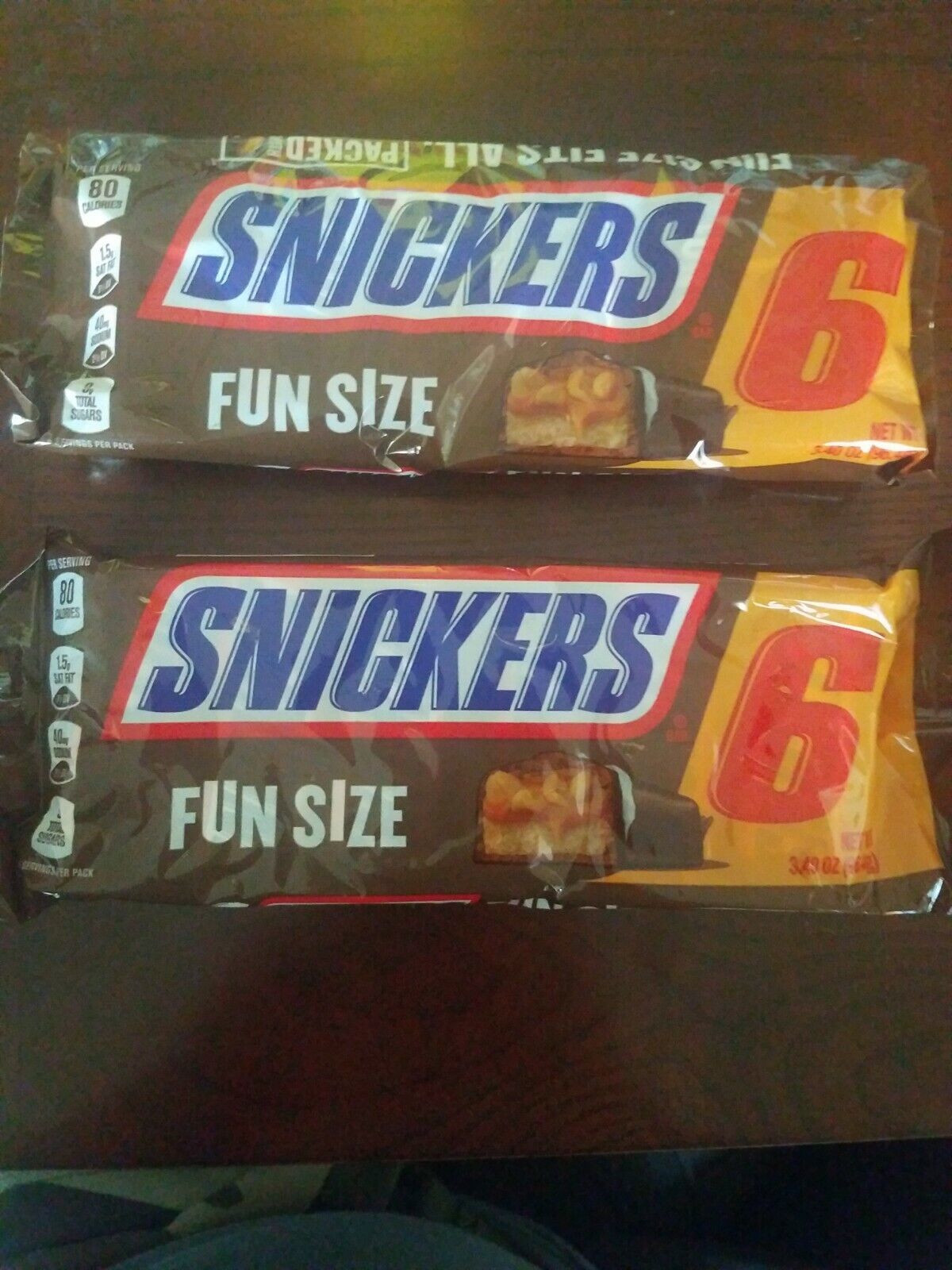 Primary image for Snickers Fun Size 6 3.40 OZ Set Of 2