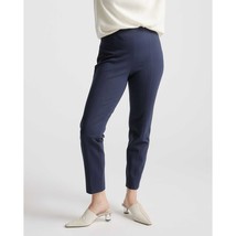 Quince Womens Ultra-Stretch Ponte Pintuck Ankle Pant Navy Blue S - £26.46 GBP
