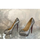 Christian Louboutin Metallic Patent Alti Spikes 160 Pumps – Silver – Size 37.5 - $772.20