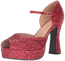 Ellie Shoes Women&#39;s Glitter Sandal, Red, 12 - $78.62