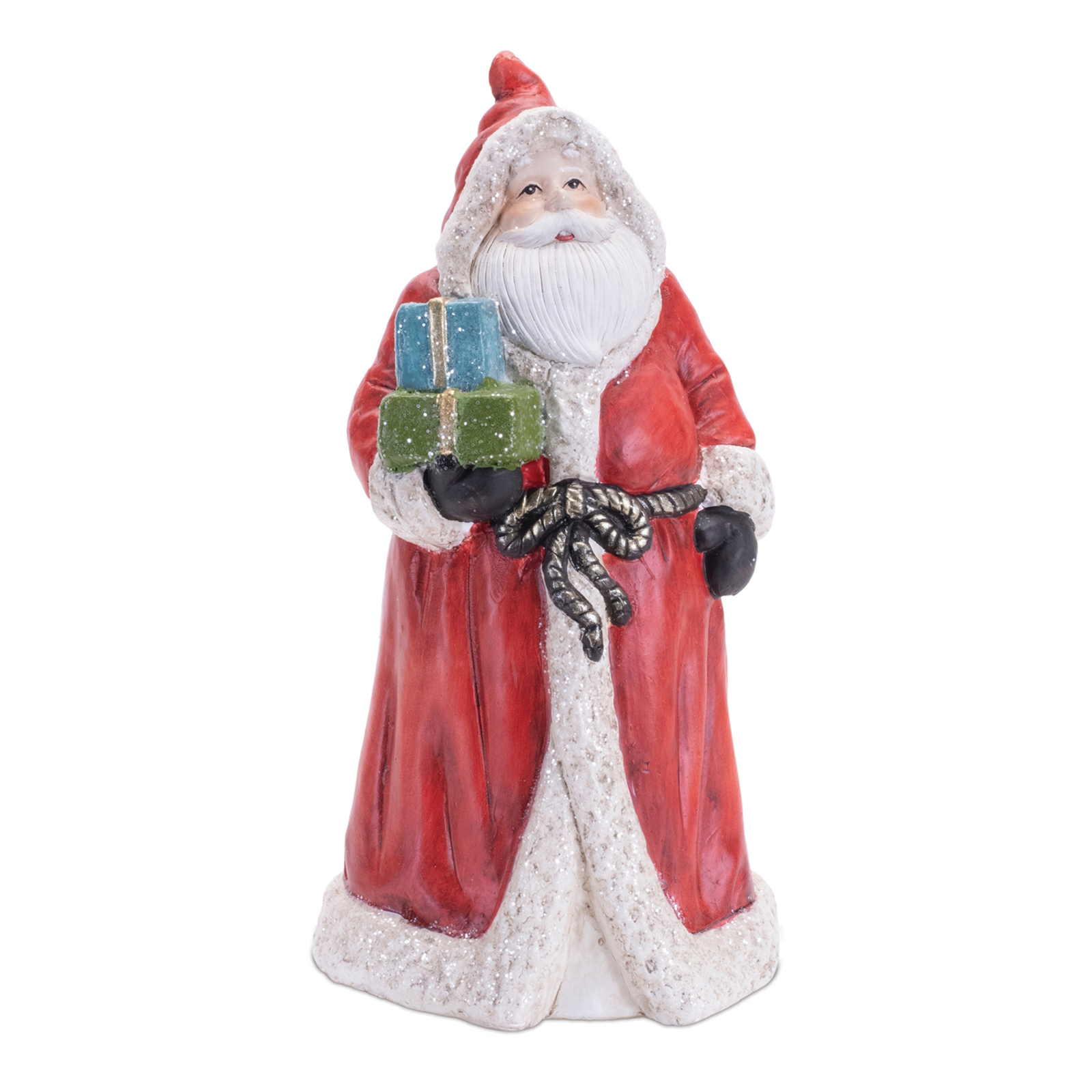 Hooded Terracotta Santa Figurine (Set of 2) - $52.56
