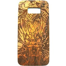 Dragon Design Wood Case For Samsung S8 - £4.71 GBP