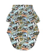 Camping Adventure Blue 100% Cotton Hawaiian Camp Shirt Sizes XXS-2XL - $27.42 CAD