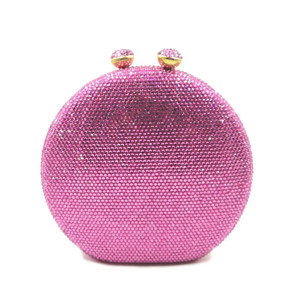 lady yellow Crystal Women Clutch bags Evening Hanging Toiletry Bag With Quality  - £61.79 GBP