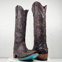 NEW Lane COSSETTE  Brown Cowboy Boots Womens 7.5 Leather Western Snip To... - $341.55