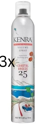 Kenra Volume Spray 25 Coastal Breeze 10 oz, Pack Of 3 - $54.99
