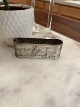 Ride A Cock Horse To Banbury Cross Nursery Rhyme Napkin Ring Silverplate... - €164,35 EUR