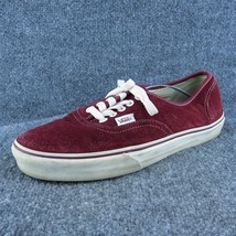 VANS Skateboarding Men Sneaker Shoes Red Suede Lace Up Size 8.5 Medium - £19.46 GBP