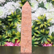 1010g! Pink Rosophia Stone Aura Metaphysical Healing Power Point Tower - £62.81 GBP