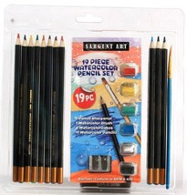 1 Pack Sargent Art 19 Piece Watercolor Pencil Set Non Toxic - £12.57 GBP