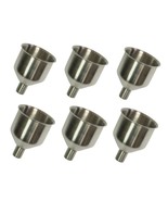 Pack Of 6 Stainless Steel Mini Funnel For Essential Oil Bottle, Flasks - £9.83 GBP