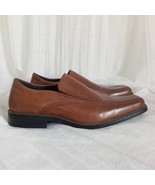 STACY ADAMS Brown Leather Loafers Comfort Insole Slip On Dress Shoe Men ... - $164.21 CAD