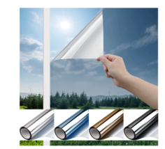 One Way Mirror Window Film Self-Adhesive Anti UV Heat Control Reflective... - $9.78+