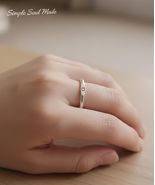 925 Silver Sun Signet Ring Handmade Celestial Stackable Band Women Ring ... - $96.00